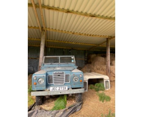 A LAND ROVER SERIES 3Registration Number: JEC 273XChassis Number: LBAAH1AA113291Short wheelbase, blue/cream, petrol engine 2.