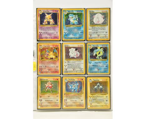 COMPLETE POKEMON BASE SET, all cards are present, genuine, and are all in excellent to mint condition, no cards are shadowles