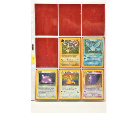 COMPLETE POKEMON FOSSIL SET, all cards are present, genuine and are all in excellent to mint condition no cards are first edi