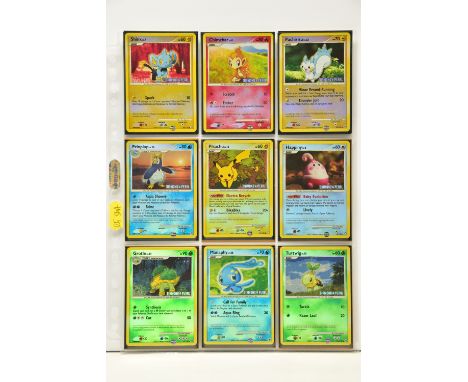COLLECTION OF POKEMON HOLO BACKGROUND CARDS, cards from the Diamond &amp; Pearl and Platinum era with holographic backgrounds