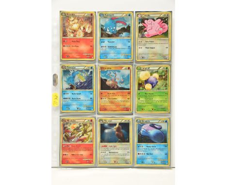 COMPLETE POKEMON HEART GOLD &amp; SOUL SILVER BASE SET, all cards are present (including the Alph Lithograph card), genuine a