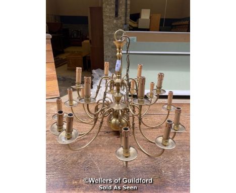 *REPRODUCTION 18 LAMP CHANDELIER - 85CM W X 65CM H