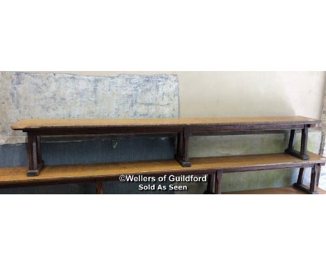 *OAK GYMNASIUM BENCH WITH 3 FEET - 2.97M L