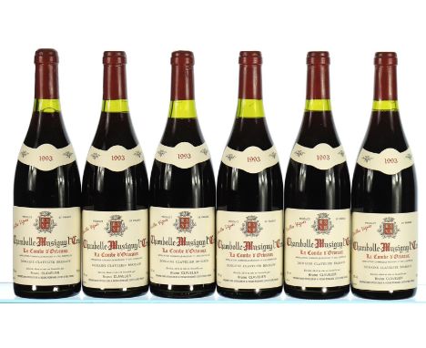 1993 Domaine Bruno Clavelier, Chambolle-Musigny, La Combe d'Orveau Vieilles Vignes 6x75cl  Part of the personal collection of