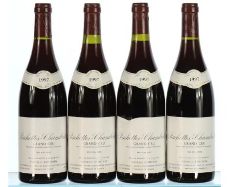 1997 Frederic Esmonin, Ruchottes-Chambertin Grand Cru, Ruchottes Chambertin 4x75cl1 label with creased edge.  Part of the per