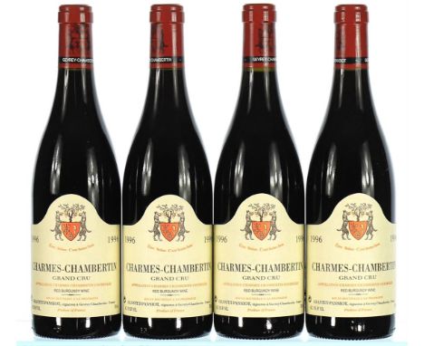 1996 Geantet Pansiot, Charmes-Chambertin Grand Cru 4x75cl  Part of the personal collection of a retired wine merchant and sto