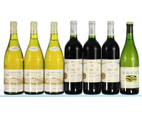 1986 Domaine du Mas Blanc, Banyuls, Cuvee Speciale 3x75cl 1986 Gitton, Sancerre, Belles Dames 3x75cl 1989 Francois Cotat, San
