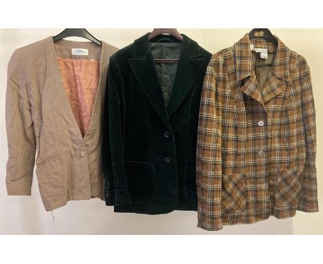 3 women's vintage jackets to include examples by Alexon &amp; Ellen Tracy. 