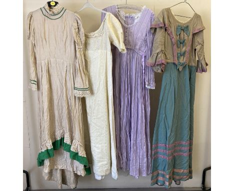 4 period style vintage theatre costume dresses. 