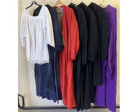 7 vintage theatre costume clergymen's vestments and choir tunics. 