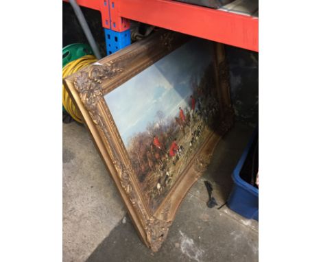 A HUNTING SCENE PRINT