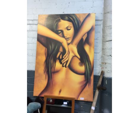 A CANVAS PRINT OF A NUDE LADY
