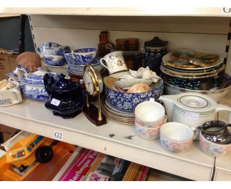 LARGE SELECTION POTTERY INC SPODE ITALIAN BOWLS AND PLATES ETC    G2