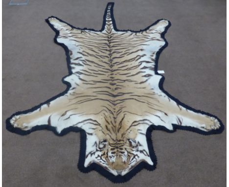 Tiger (Panthera tigris), circa 20/09/40-05/12/41, by Van Ingen & Van Ingen, numbered  28427, flat skin rug, 277cm nose tip to