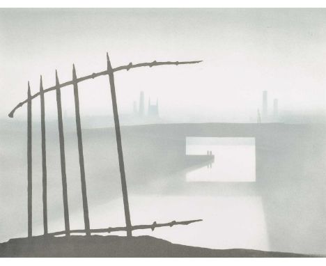 Trevor Grimshaw (British 1947-2001) Railings Signed and numbered AP (Artist's Proof) in pencil in the margin, lithograph.plat
