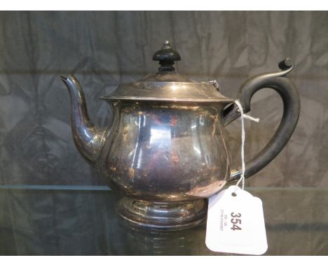 A silver bachelors teapot, Sheffield 