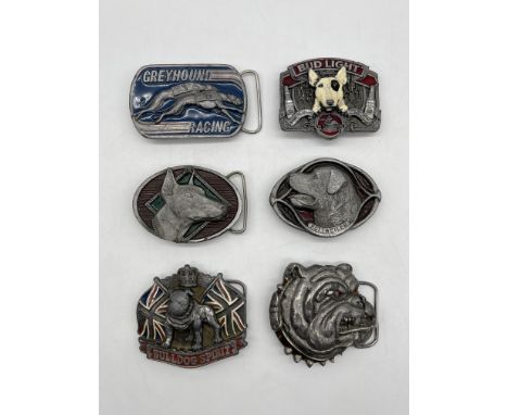Six Assorted Vintage Belt Buckles. 