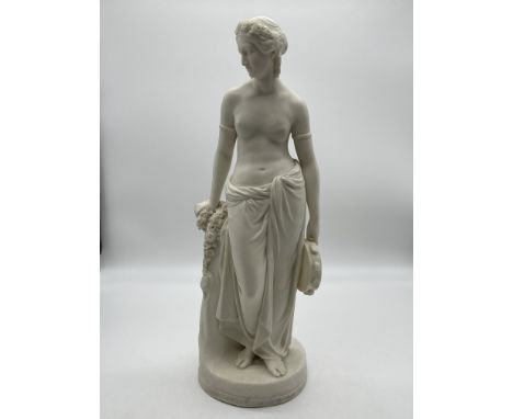 Parian Ware Porcelain Sculpture by William Calder Marshall - Dancing Girl Reposing, Copeland, Cheverton, Art Union of London 