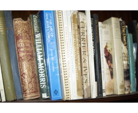 A shelf of mixed general art reference books.