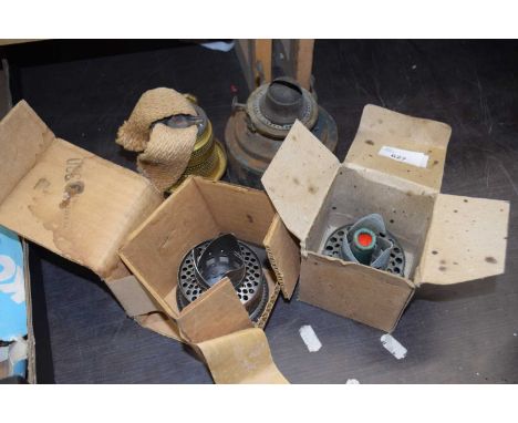 Four oil lamp components