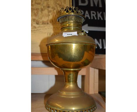 Brass oil lamp base