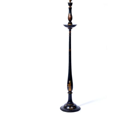 Chinoiserie standard lamp circa 1930, 152cm high