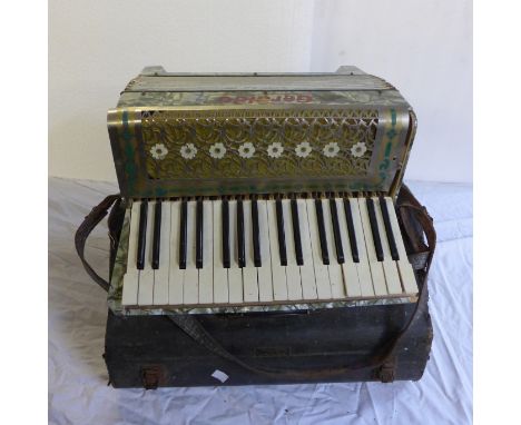 A Geraldo accordion and case a/f 