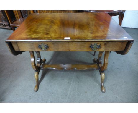 A George III style mahogany sofa table 