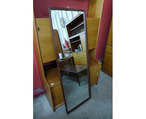 A teak framed mirror 
