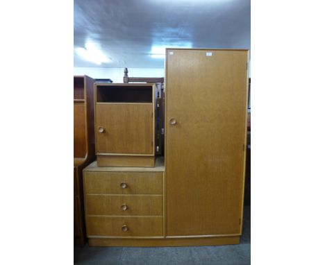 A Meredew light oak two piece bedroom suite 