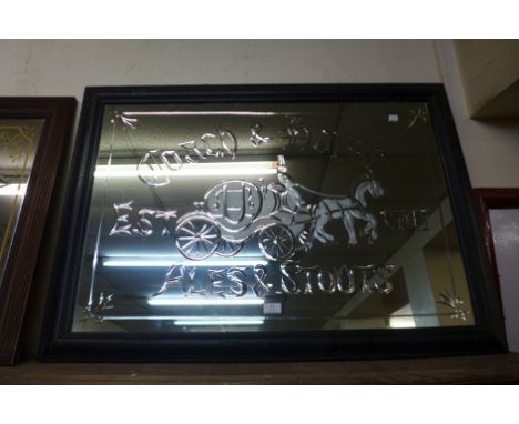 A Coach &amp; Horse pub mirror 
