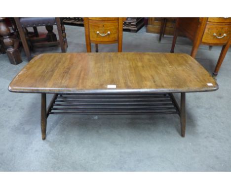 An Ercol Golden Dawn elm coffee table 