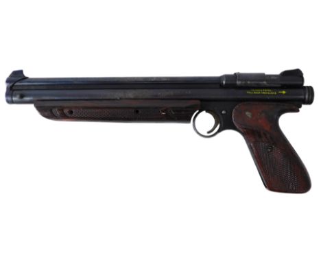 A Crosman medalist model 1322 .22 calibre target shooting air pistol, serial number N78225442.