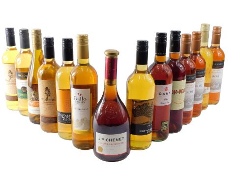 A quantity of white and rose wine, mainly Australian and Italian. (AF)