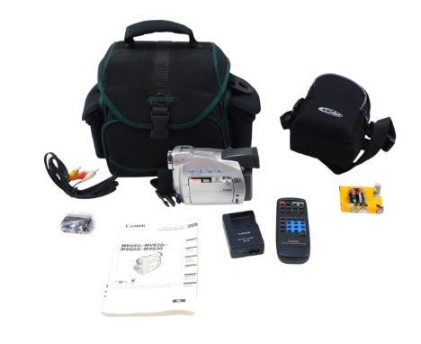 A Canon MV600 digital video recorder, with fitted case, etc. 