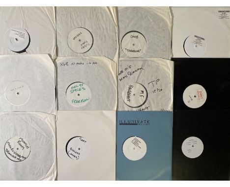 NICK WARREN'S WHITE LABEL ARCHIVE - 12" COLLECTION. Fantastic collection of 68 x 12" white labels / promotional copies / test