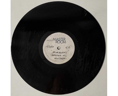 NEW ORDER - BLUE MONDAY (HARDFLOOR MIX) - 12" ACETATE. A painfully rare single sided acetate containing the amazing Hardfloor