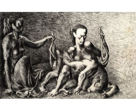 Michael Ayrton (1921-1975) Consecrated, from The Minotaur series, 1971 proof IX/X, signed and numbered in pencil (in the marg