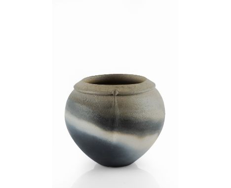 John Leach (b.1939) at Muchelney Pottery 'Black Mood' vase, 1999 impressed potter's and pottery seals 12cm high.