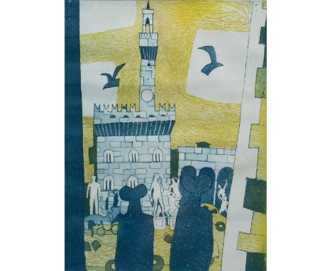 Julian Trevelyan (1910-1988) 'Piazza Signoria', 1965 artist's proof, signed and titled in pencil (in the margin) etching and 