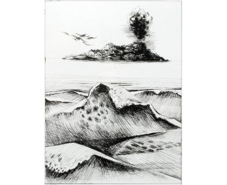 Michael Ayrton (1921-1975) Thasos, from the Archilochus suite, 1975 12/75, numbered in pencil etching 46cm x 38cm. Provenance