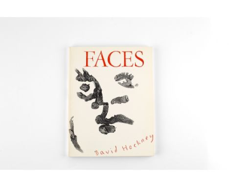 (Book)  Faces, David Hockney signed in pen by David Hockney published by Laband Art Gallery 27cm x 21cm.