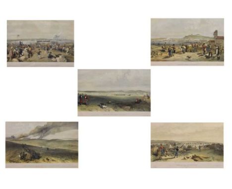 Five Crimean War lithograph studies, W. Simpson del't, Published 1855 by Paul &amp; Dominic Colnaghi, Day &amp; Son Lithograp