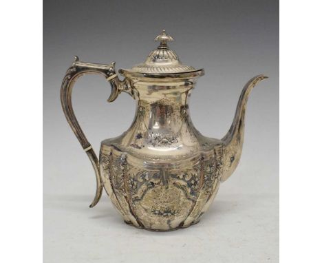 Silver coffee pot, Sheffield 1896, 661g approx