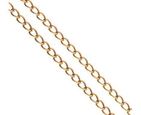 9ct gold chain, 51.5cm long approx, 14.1g approx