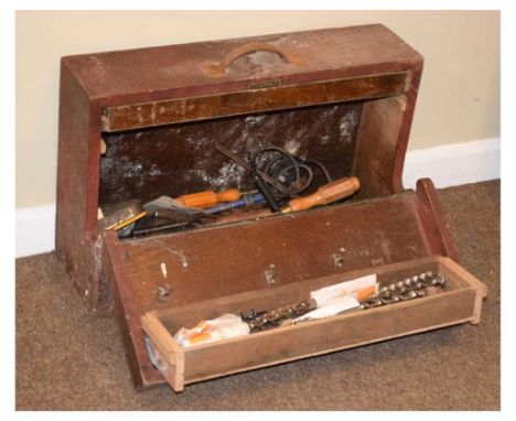 Vintage tool box and tools