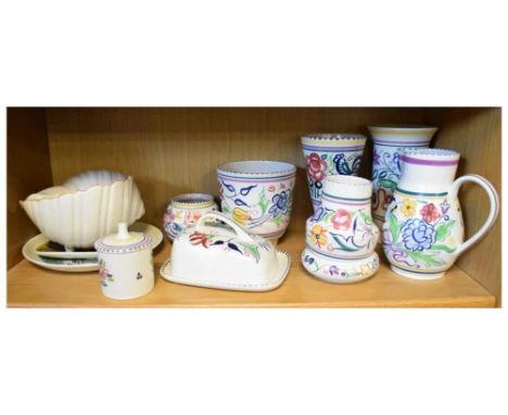 Assorted group of traditional and other patterned Poole Pottery 