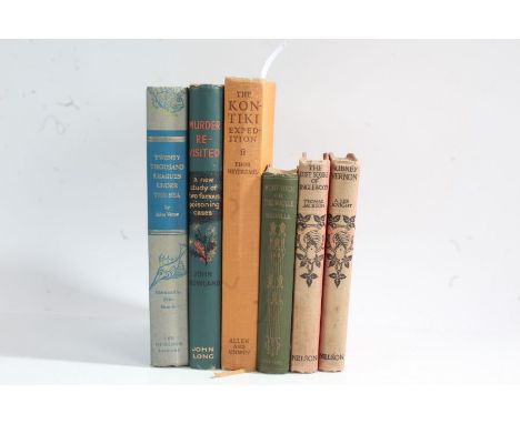 Collection of six books, to include Twenty Thousand Leagues Under The Sea, first published in this edition 1955, printed by J