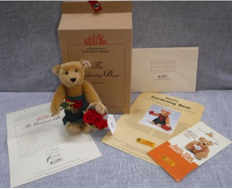 STEIFF: 'THE GARDENING BEAR' No 01518, (Boxed with certificate)