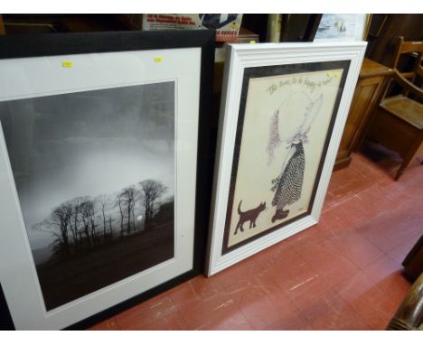 Framed limited edition (2/100) photograph by PETER O'REILLY, 80 x 54 cms and a similar signed framed poster 'The Time to be H